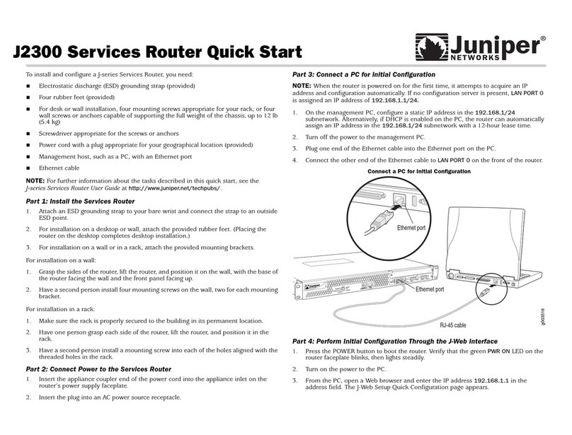 Juniper J2300 quick start