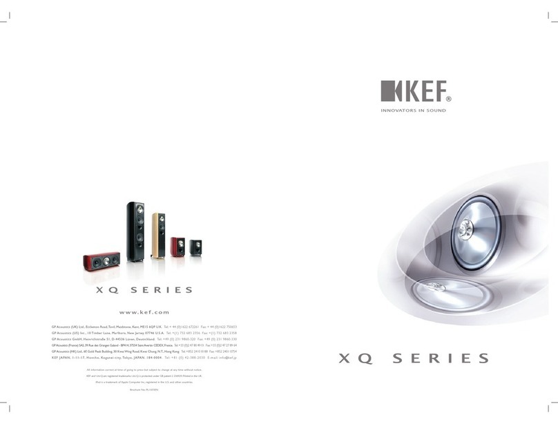 KEF XQ Series XQ60 User manual