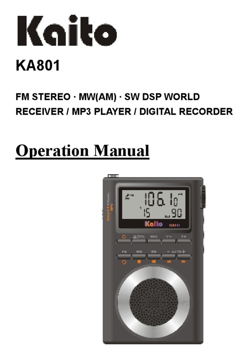 Kaito KA801 Operation manual