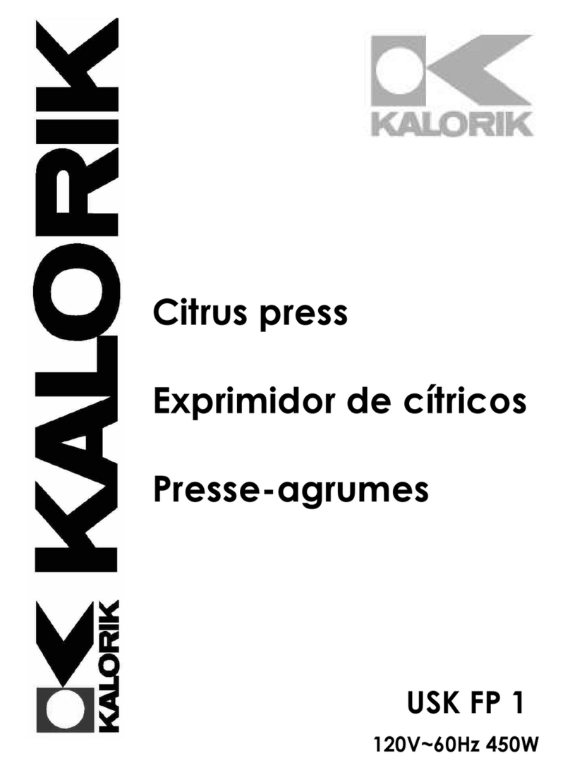 Kalorik USK FP 1 operating instructions