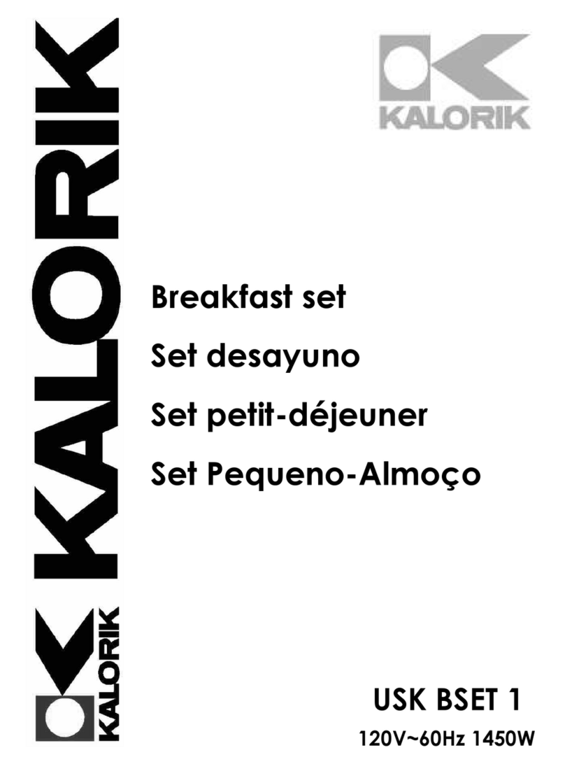 Kalorik BSET-1 operating instructions