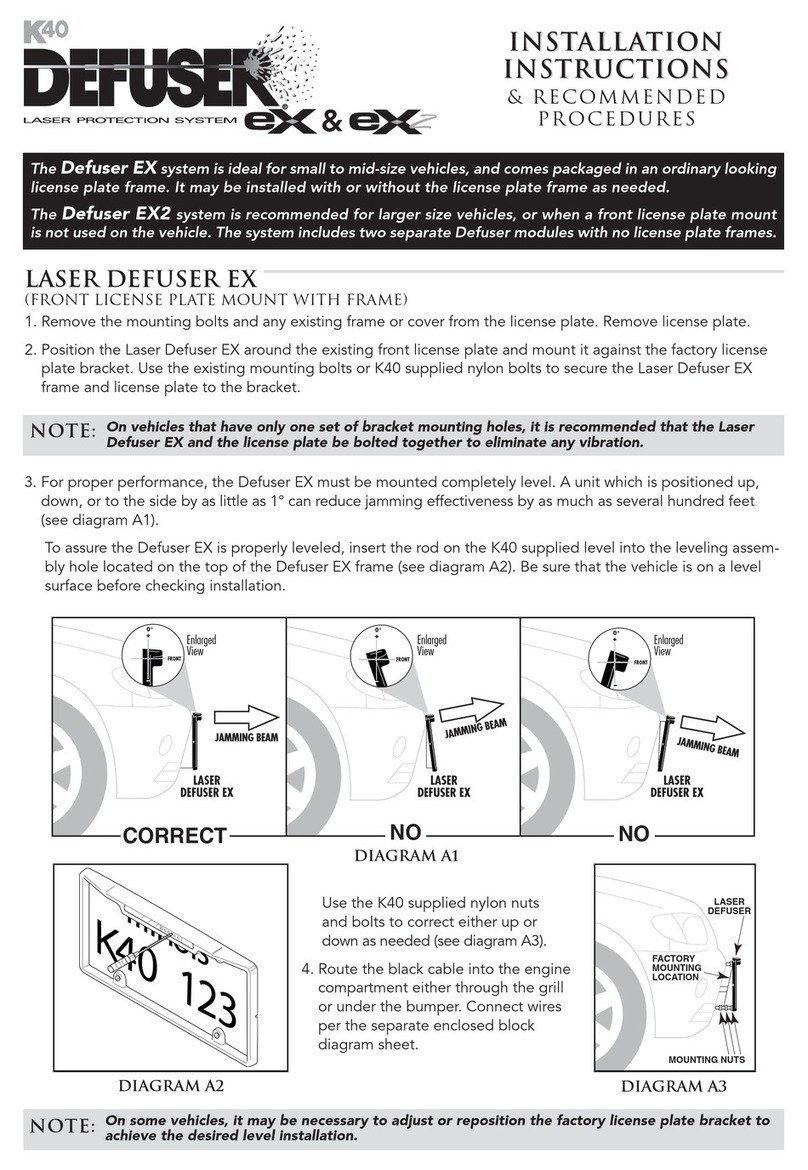 K40 Defuser EX installation instructions
