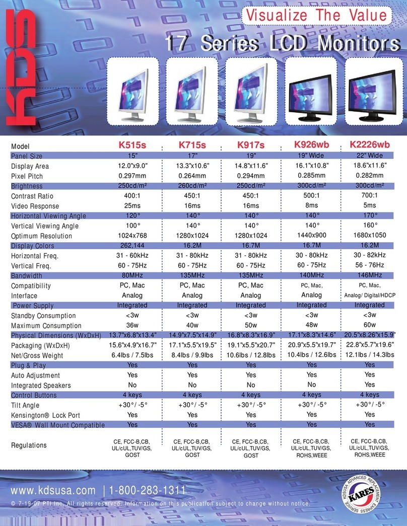 KDS K-2226wdb User manual