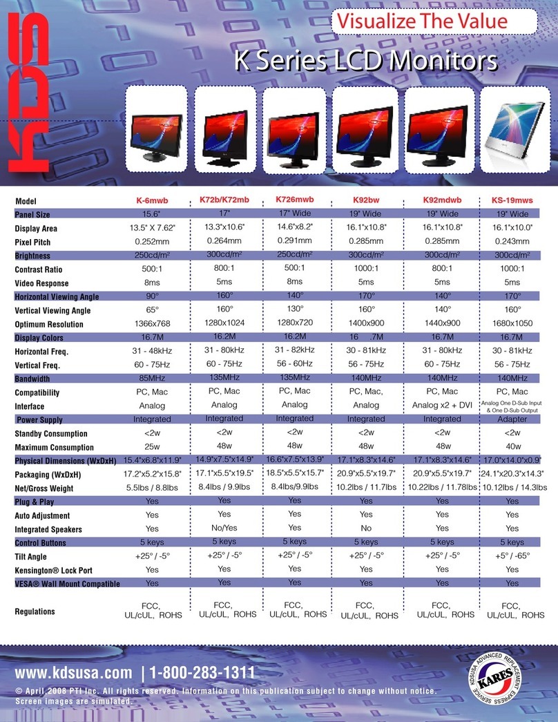 KDS K-2626mdhwb User manual