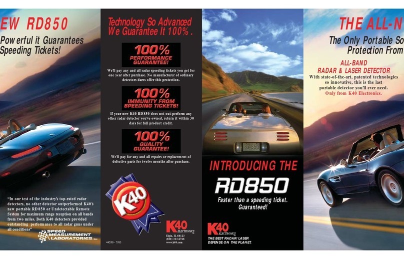 K40 RD 850 User manual