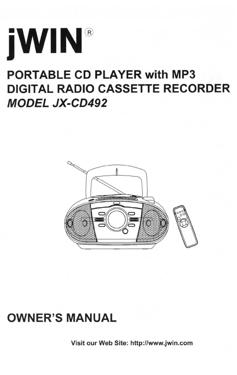 jWIN JX-CD492 owner's manual