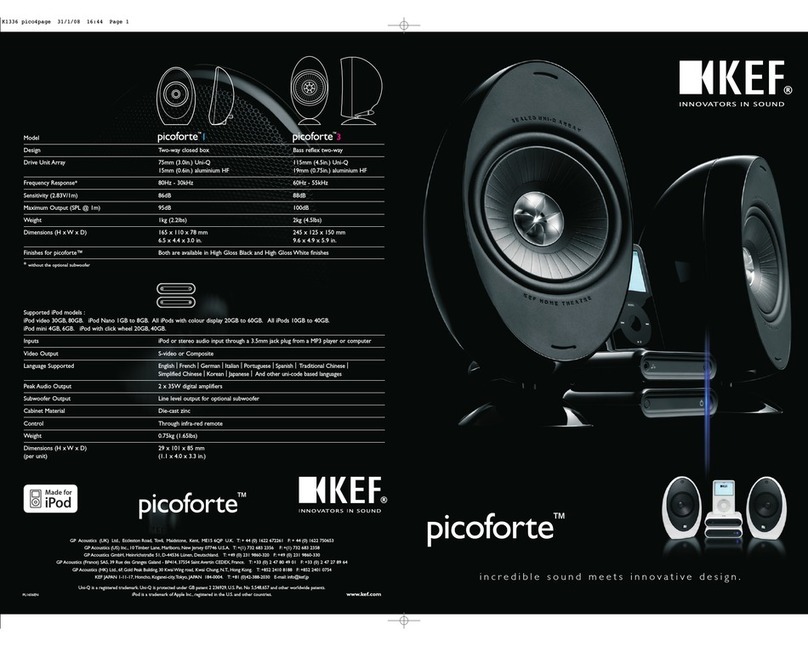 KEF picoforte 3 brochure
