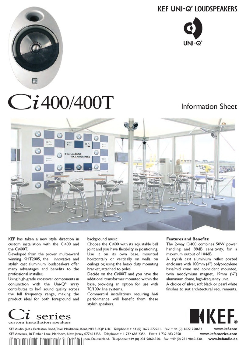 KEF Ci 400 Information sheet