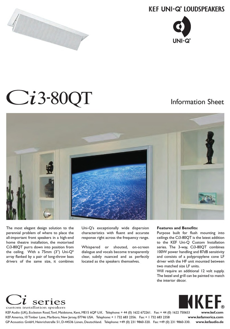 KEF Uni-Q Ci3-80QT Information sheet