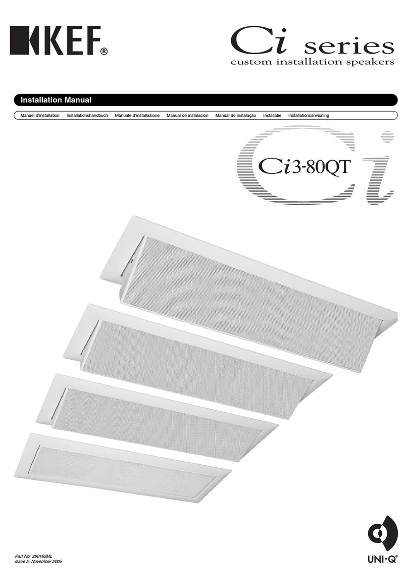 KEF Uni-Q Ci3-80QT installation manual