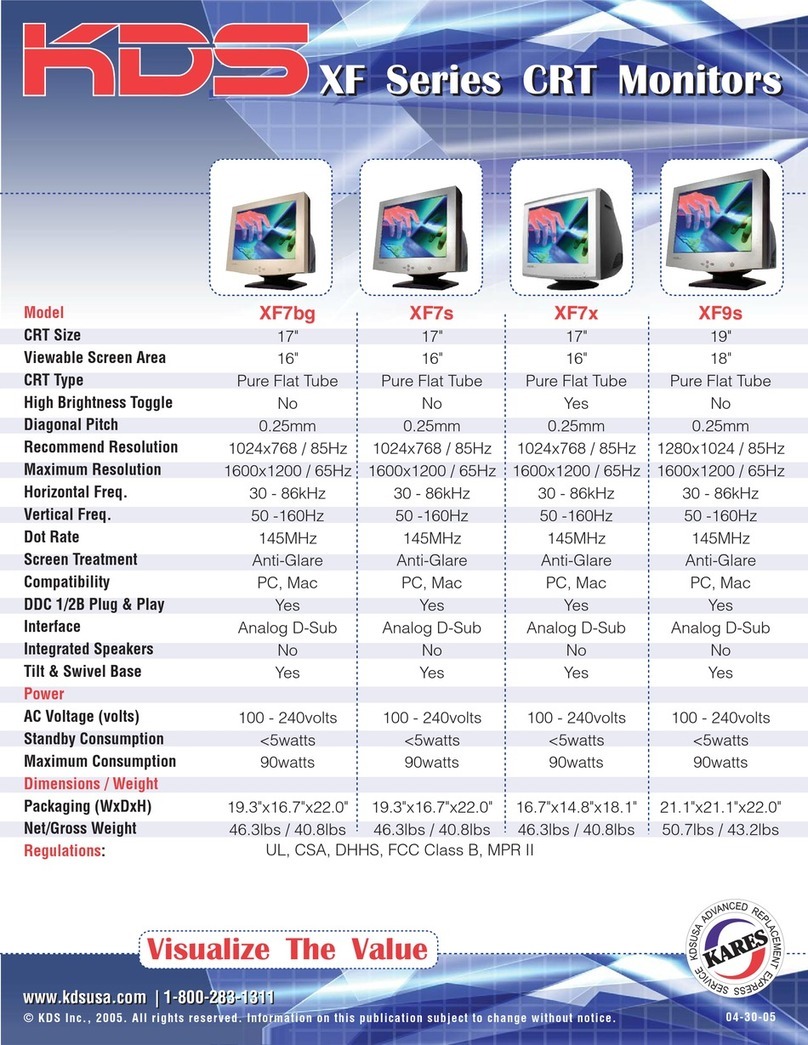 KDS Xtreme Flat XF-7s User manual