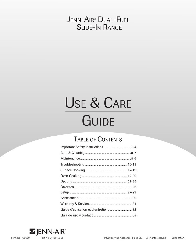 Jenn-Air JDS8850BDS Use & care guide