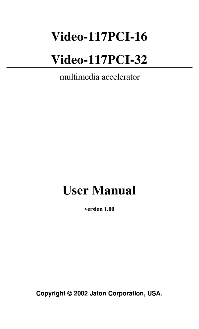 Jaton Video-117PCI-16 User manual