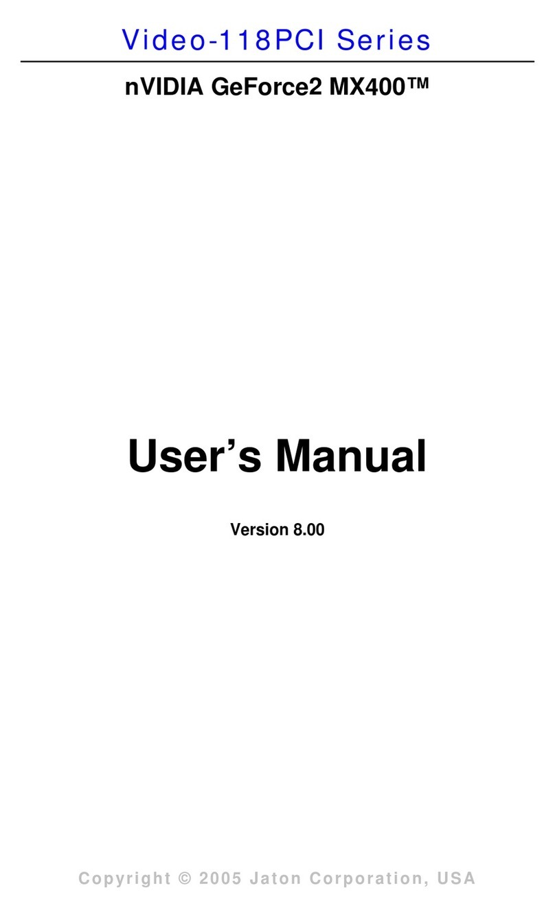 Jaton Video-118PCI-32 user manual