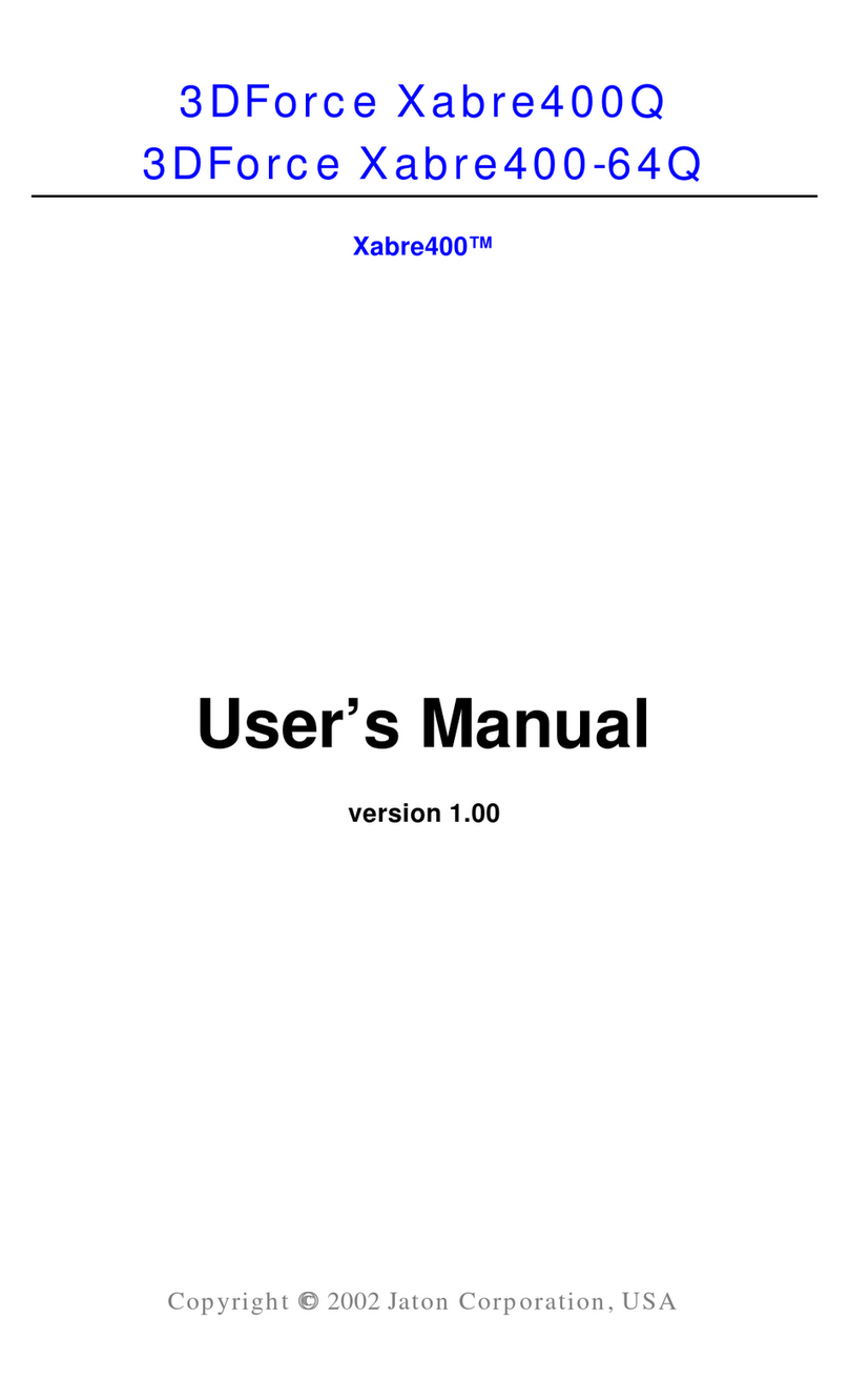 Jaton 3DForceXabre400-64Q User manual