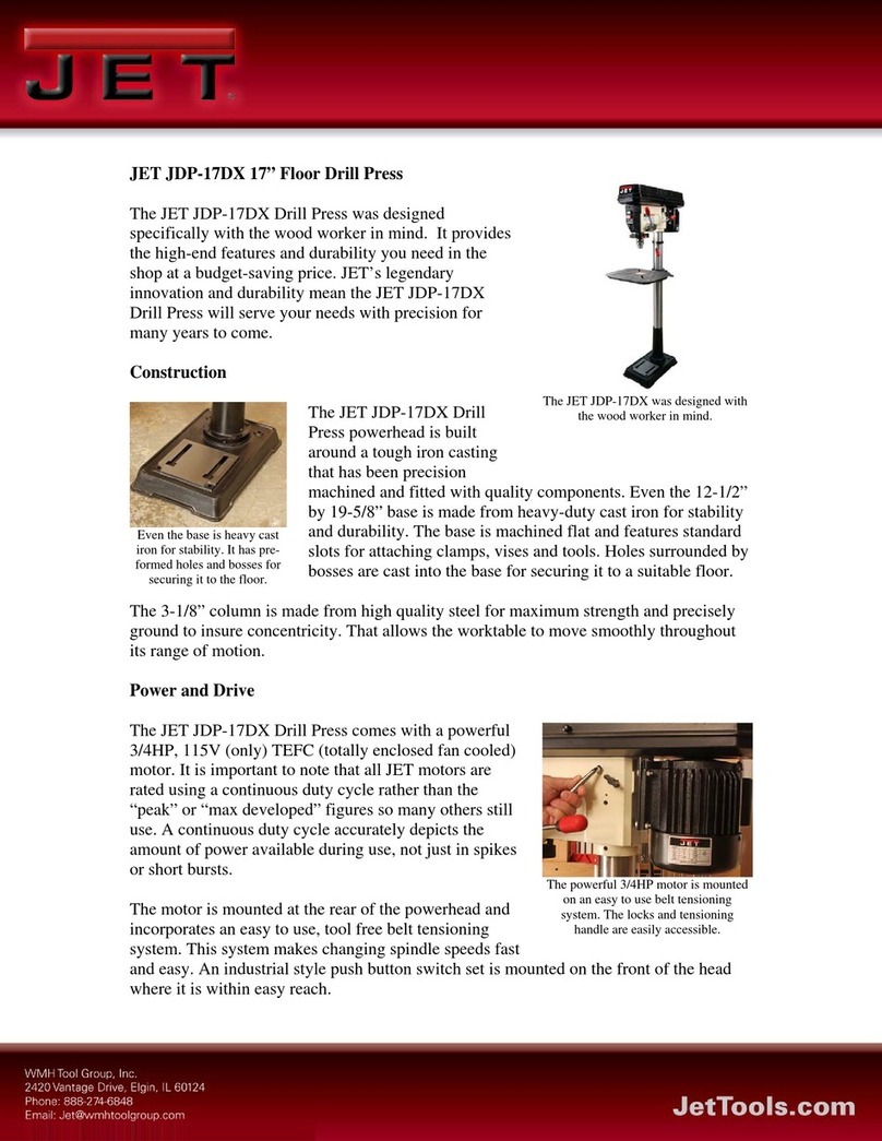 Jet JDP-17DX brochure