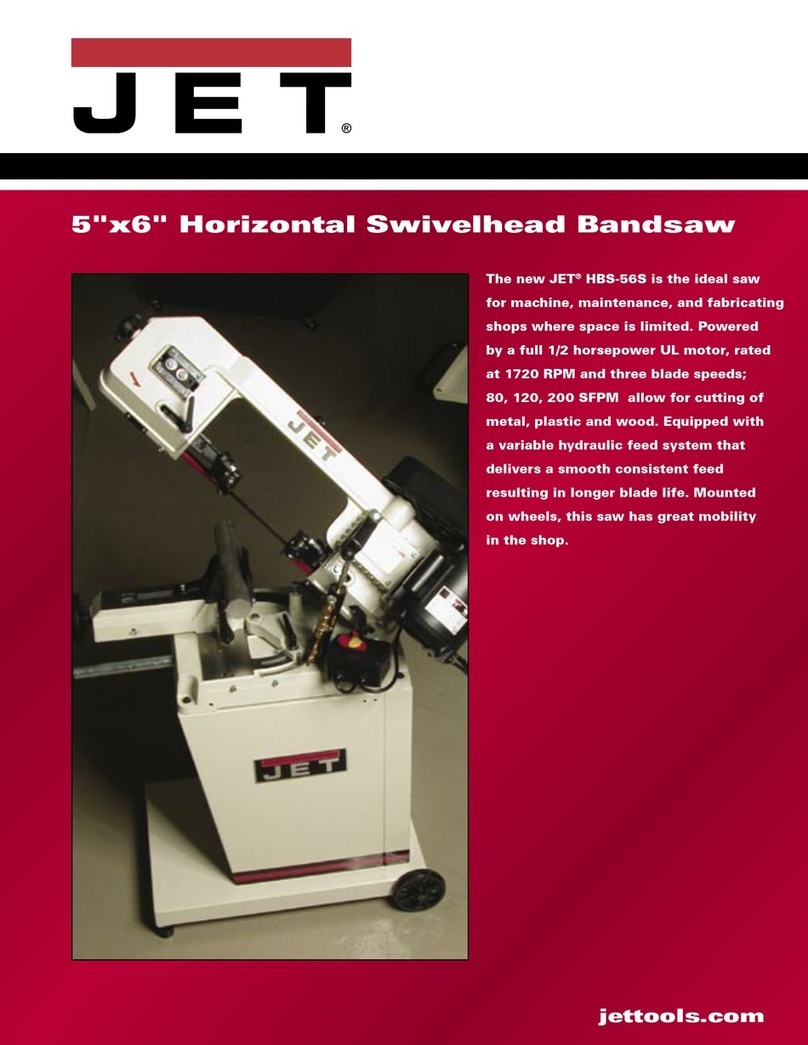 Jet HBS-56S User manual