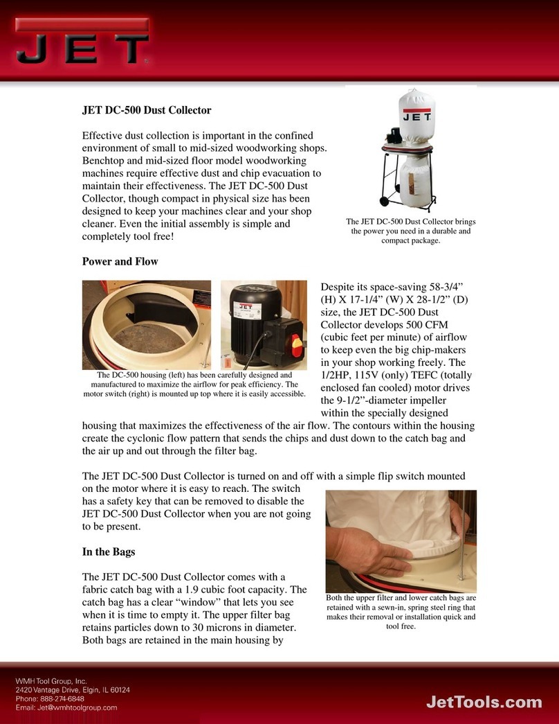 Jet DC-500 Owner's manual