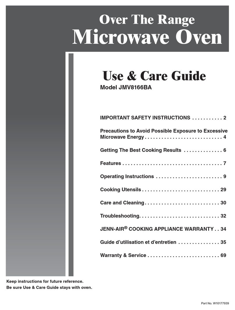 Jenn-Air JMV8166BA User manual