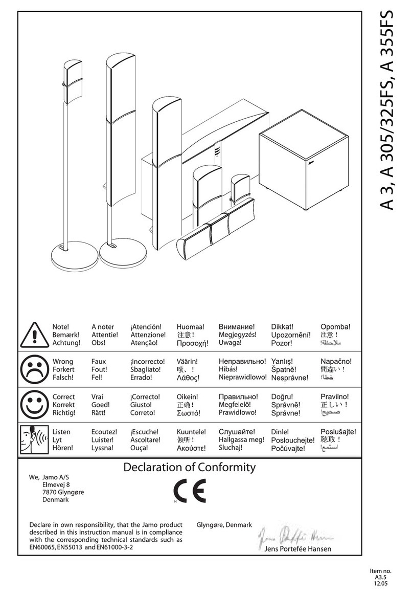 JAMO A 355 user guide