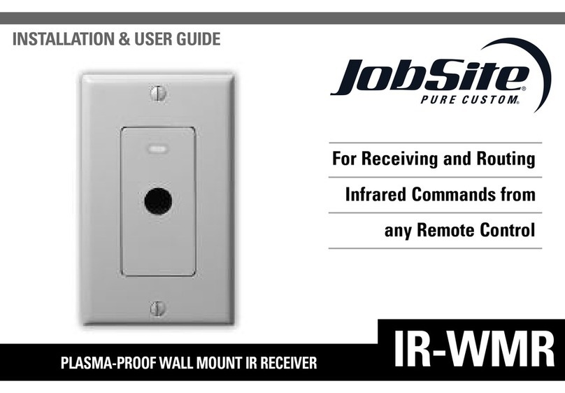 Jobsite IR-WMR Installation and user guide