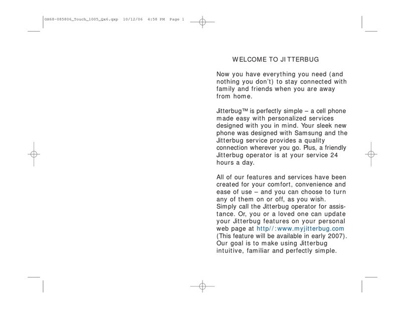 Jitterbug One Touch User manual