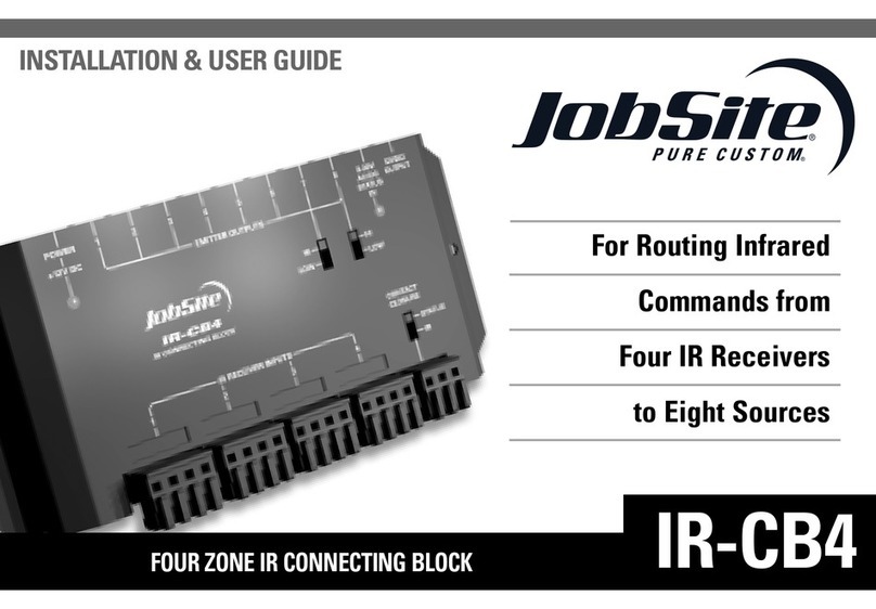 Jobsite IR-CB4 Installation & user guide