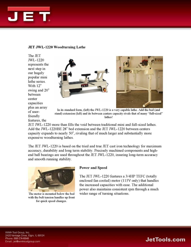 Jet JWL-1220 Owner's manual