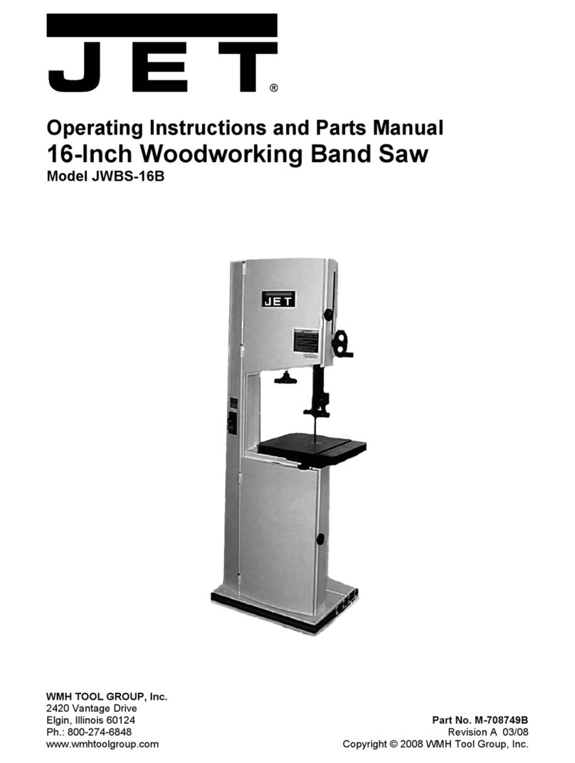Jet JWBS-16B Service manual