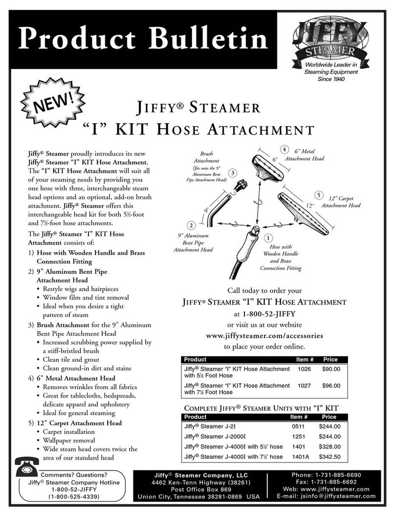 Jiffy J-2 Product bulletin