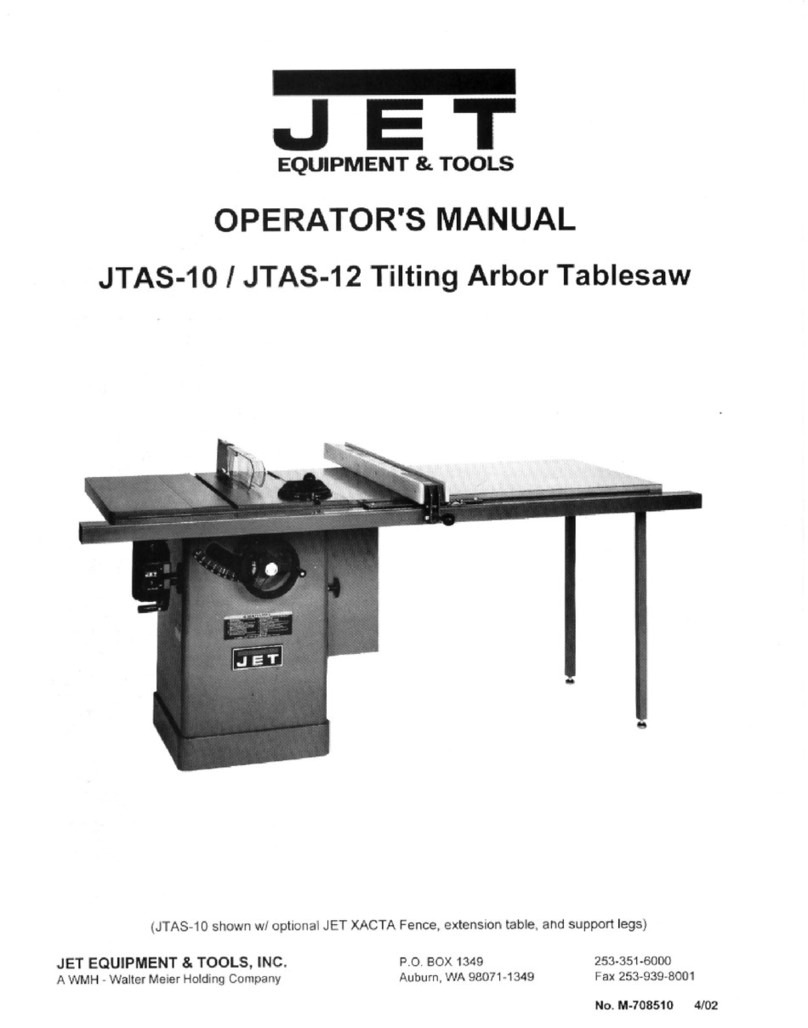 Jet JTAS-10 User manual