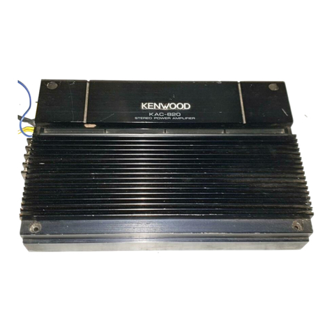Kenwood KAC-820 instruction manual Kenwood KAC-820 instruction manual