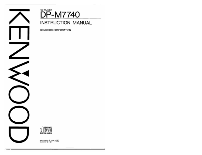 Kenwood DP-M7740 User manual Kenwood DP-M7740 User manual