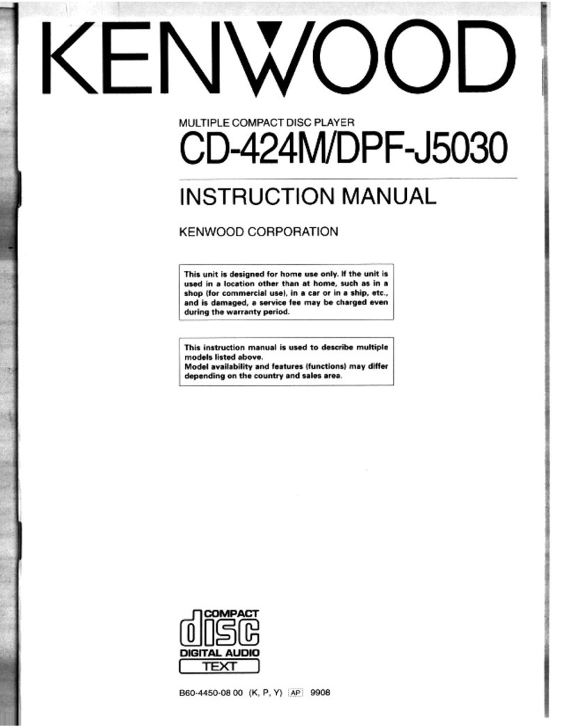 Kenwood CD-424M instruction manual