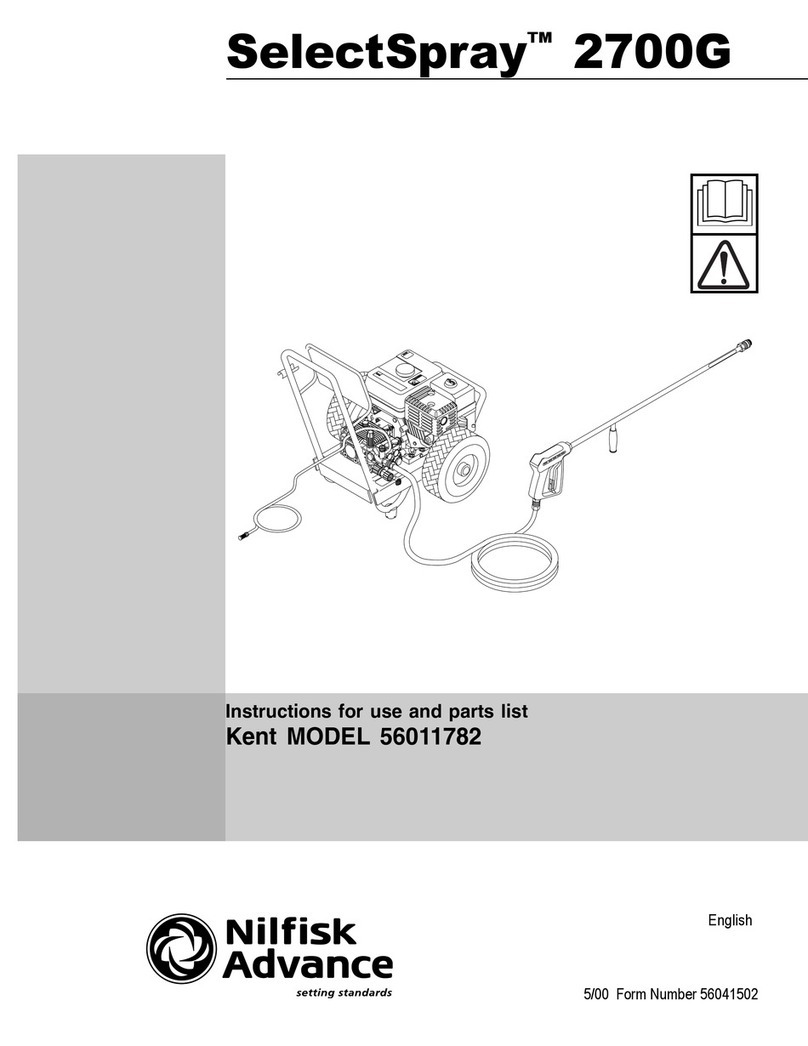 Nilfisk-Advance Selectspray 2700G User manual Nilfisk-Advance Selectspray 2700G User manual