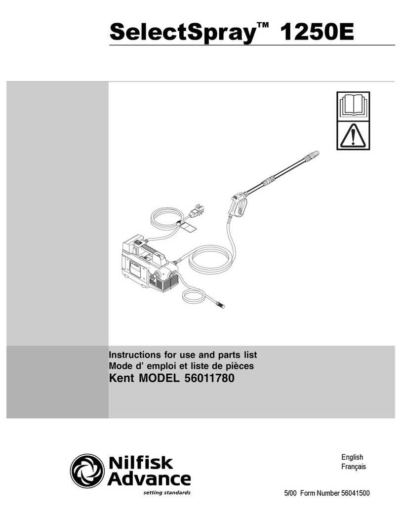 Nilfisk-Advance SelectSpray 1250E User manual