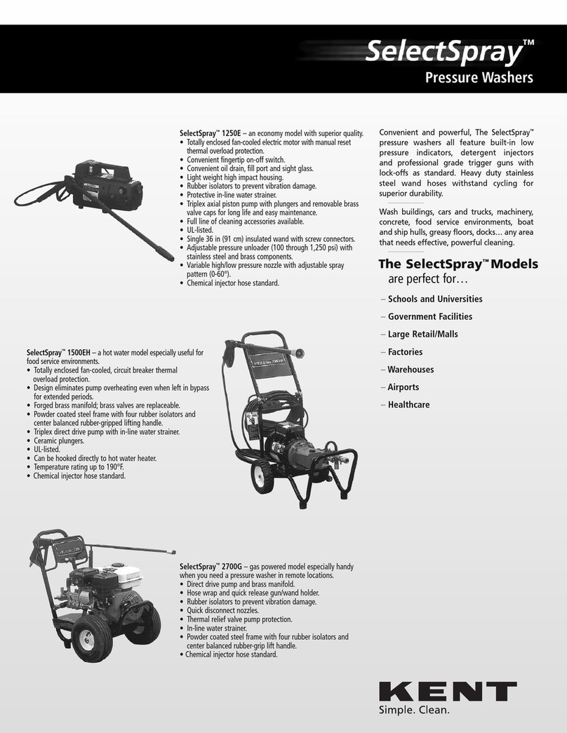 KENT SelectSpray 1250E Specifications