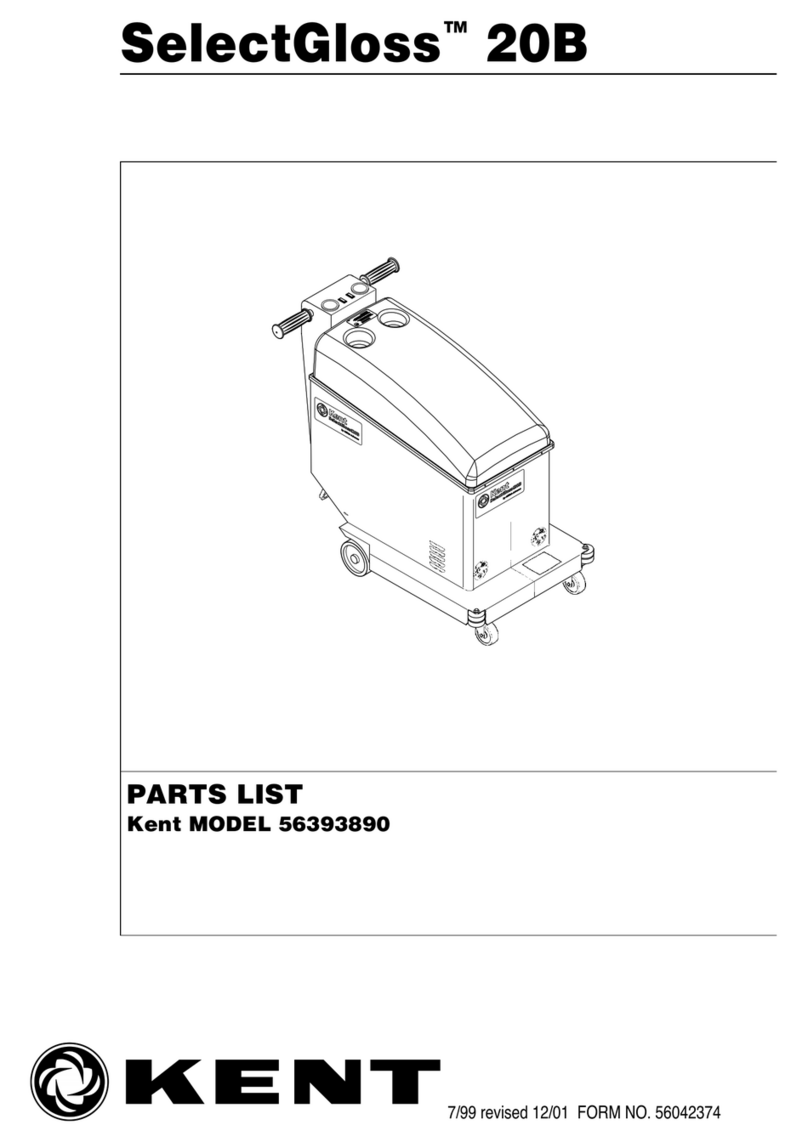 Kent Euroclean SelectGloss 20B parts list