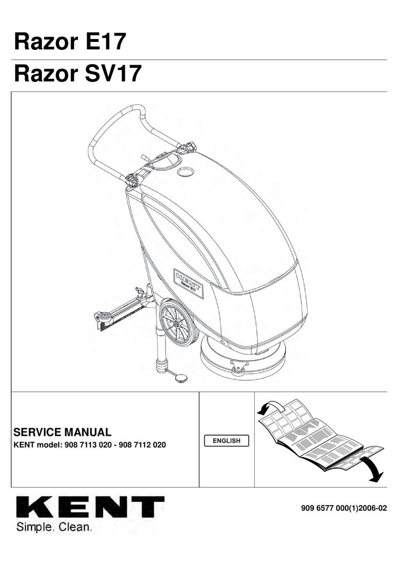Kent Euroclean Razor E 17 Service manual