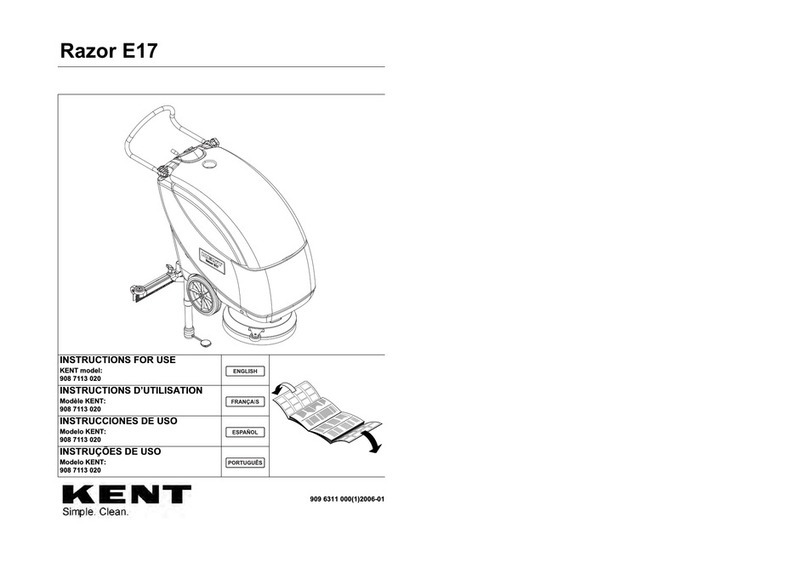 Kent Euroclean Razor E 17 Instructions for use