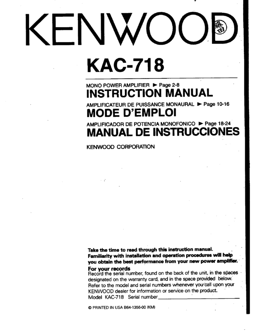 Kenwood KAC-718 instruction manual