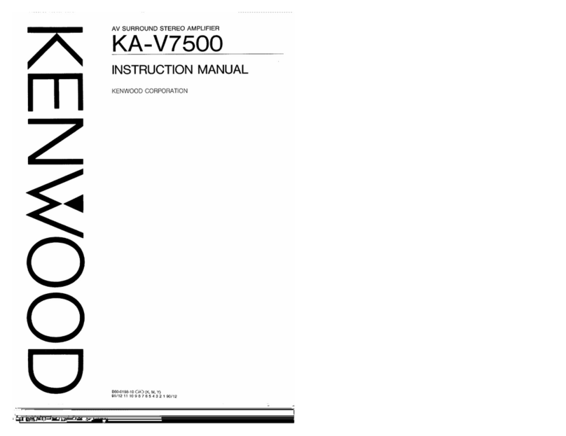 Kenwood KA-V7500 User manual