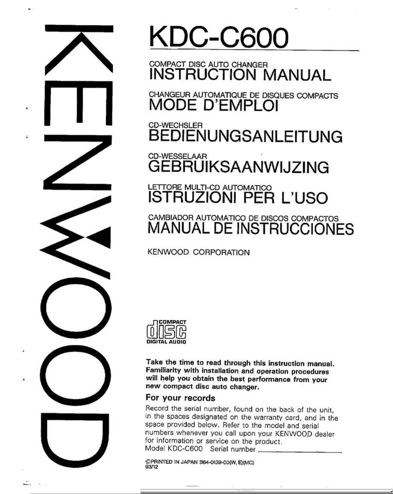 Kenwood KDC-C600 instruction manual