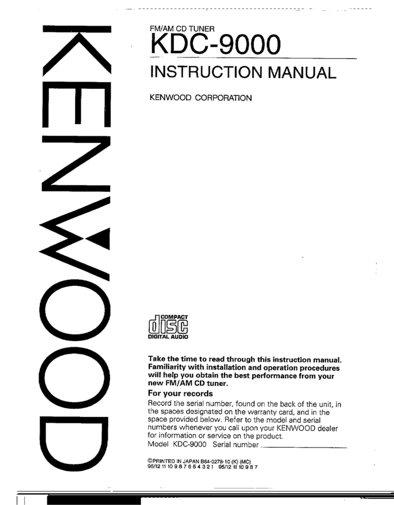 Kenwood KDC-9000 User manual