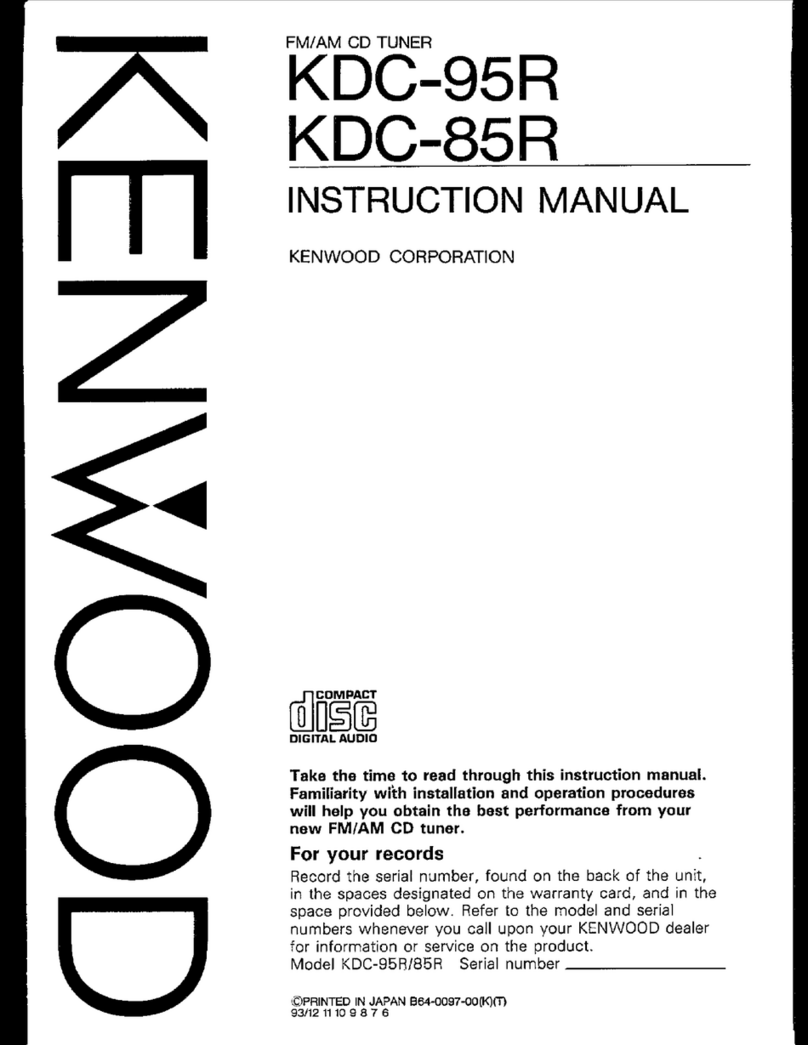 Kenwood KDC-85R User manual