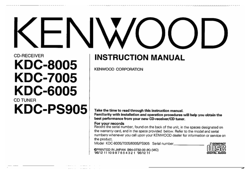 Kenwood KDC-6005 instruction manual