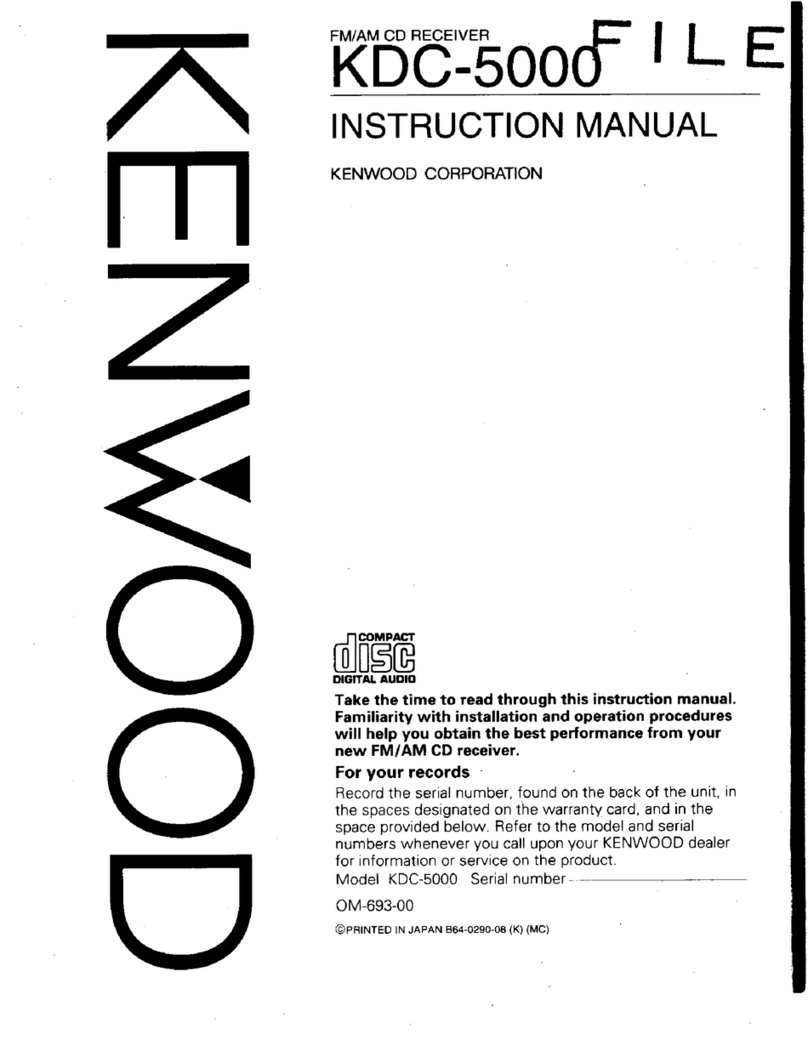 Kenwood KDC-5000 User manual