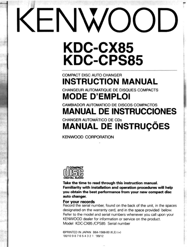 Kenwood KDC-CPS85 User manual