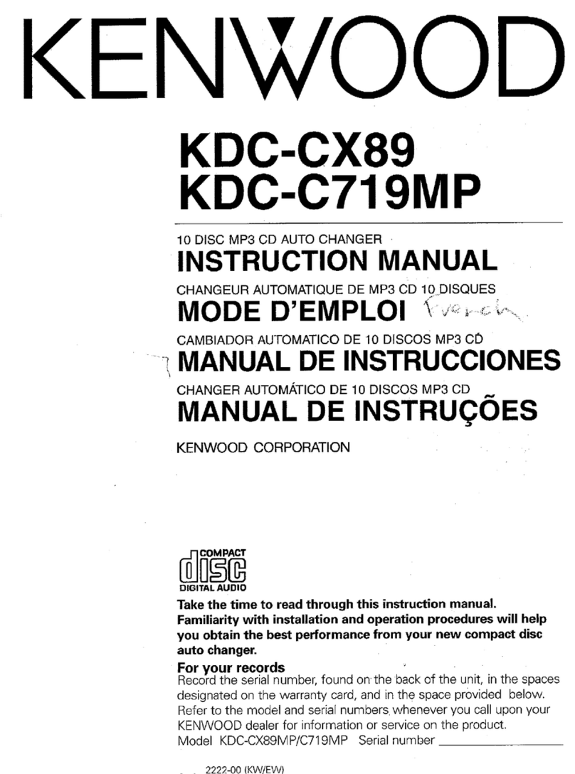 Kenwood KDC-C719MP User manual