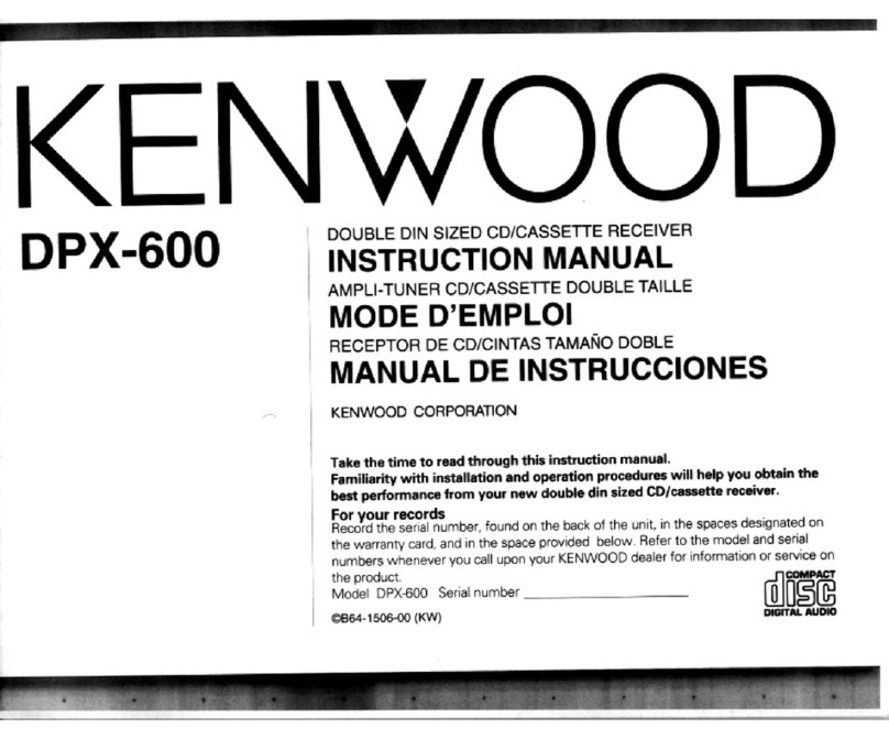 Kenwood DPX-600 instruction manual